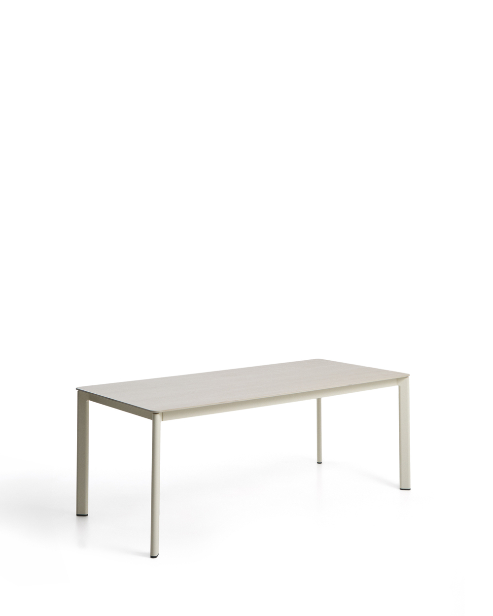 Уличный стол Anafi из спеченного камня и бежевого алюминия 180 x 90см