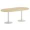 Yalta Стол овальный LT.SPRG-3 Акация Лорка/Металл Белый 1800*900*750