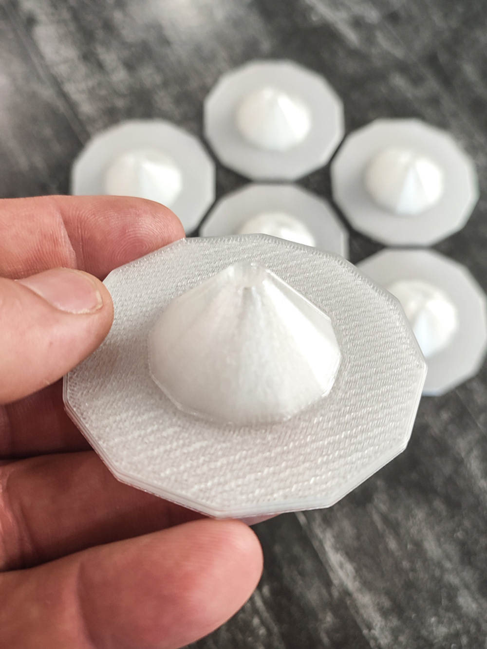 Прозрачная подставка для гвоздика кондитерского Ромашка от Киры