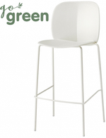 Стул пластиковый полубарный Scab Design Mentha Go Green, лен