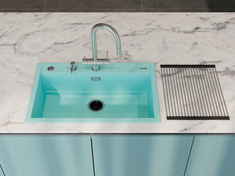 Мойка Omoikiri Kitagawa 79-LB-AZ Artceramic | Azur blue