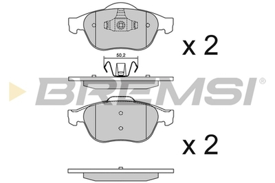 BREMSI - BP3356-BMS - Brake Pad Set, disc brake