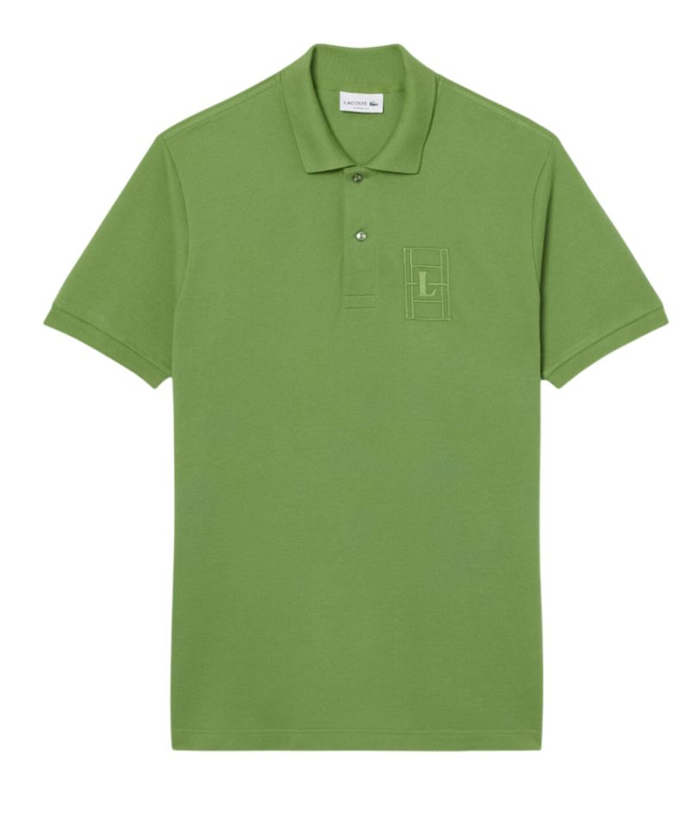 Теннисное поло Lacoste Classic Fit Embroidery Detail Petit Piqu_ Shirt - green