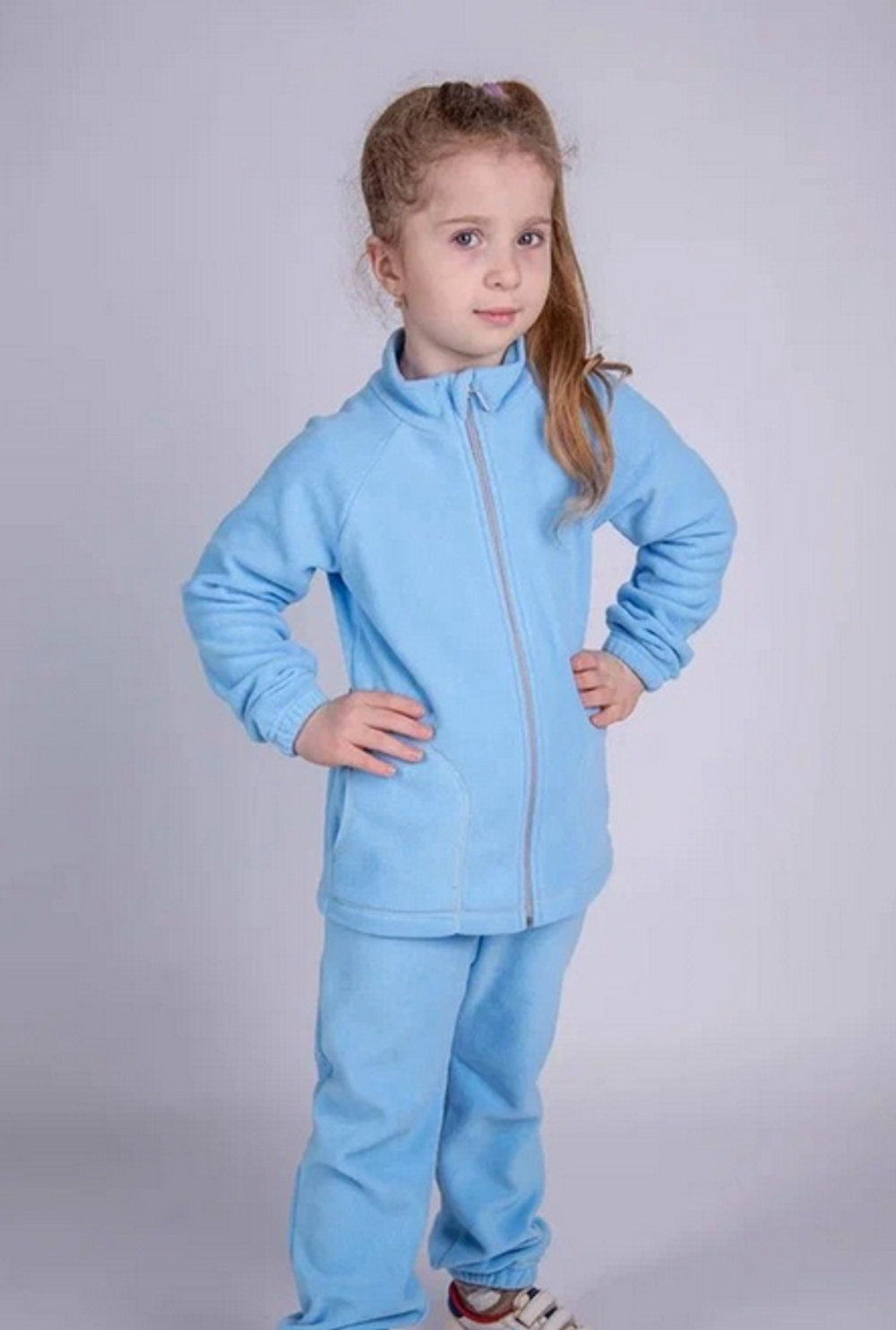 Костюм флис р-р 98 нежно-голубой Фл-123