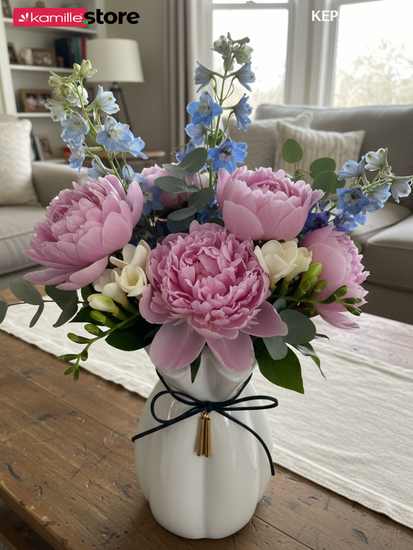 Ваза для цветов 20 см. керамика