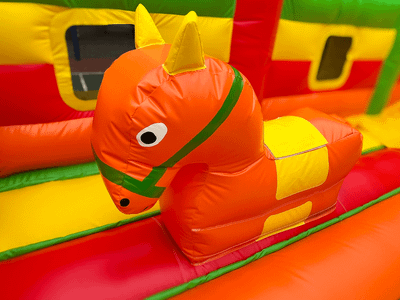 Коммерческий надувной батут « Спелый абрикос», 10*6*5 м