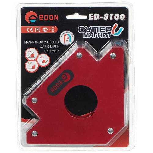 Угольник для сварки Edon, ED-S100, магнитн, 8022010103