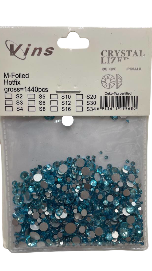 Набор страз разного размера №6