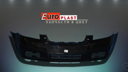 Передний бампер в цвет для Chevrolet Aveo T250 GAR Carbon Flash GAR Черный