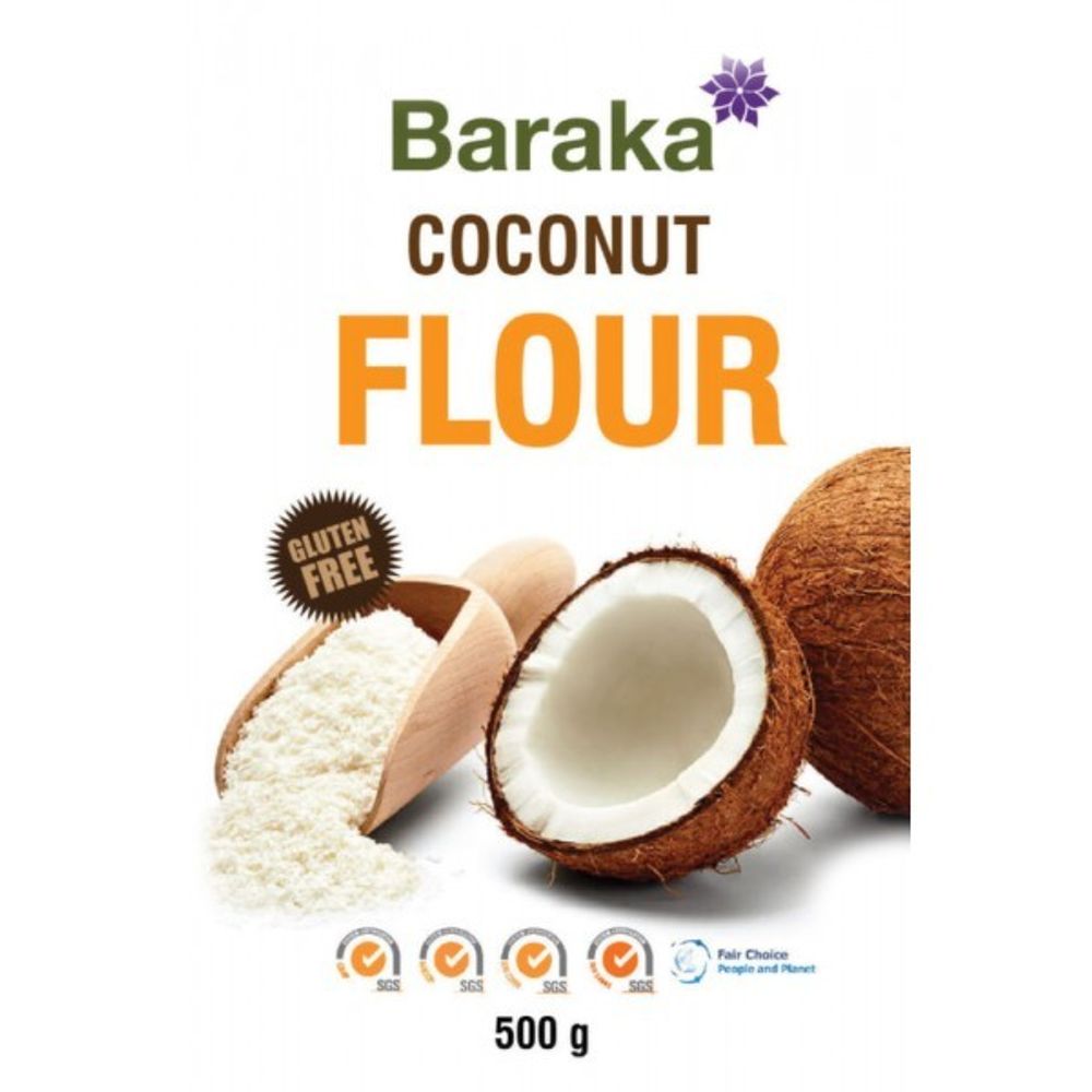 ОРГАНИЧЕСКАЯ КОКОСОВАЯ МУКА БАРАКА, 500 ГР (Baraka)