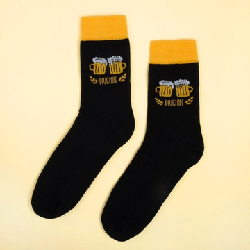 Носки "Пиво", чёрный