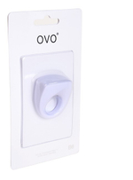 Эрекционное кольцо OVO B6 с вибрацией (Цвет: белый)