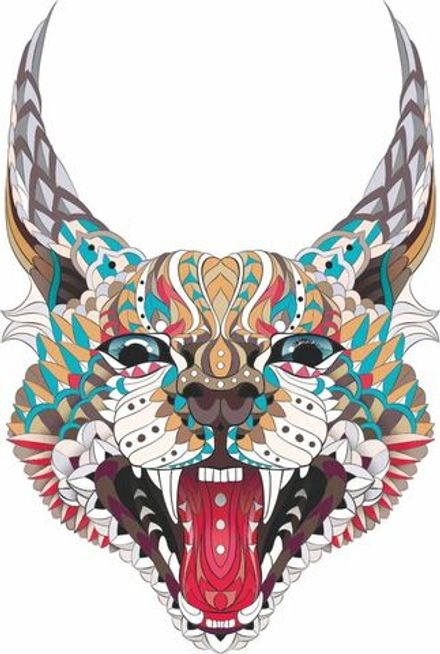 Панно настенное из дерева "Рысь" 50х30 см.