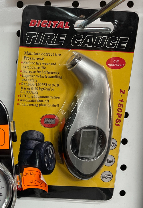 Манометр автомобильный цифровой, электронный манометр с подсветкой