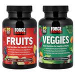 Force Factor, фрукты и овощи, 2 флакона по 90 капсул