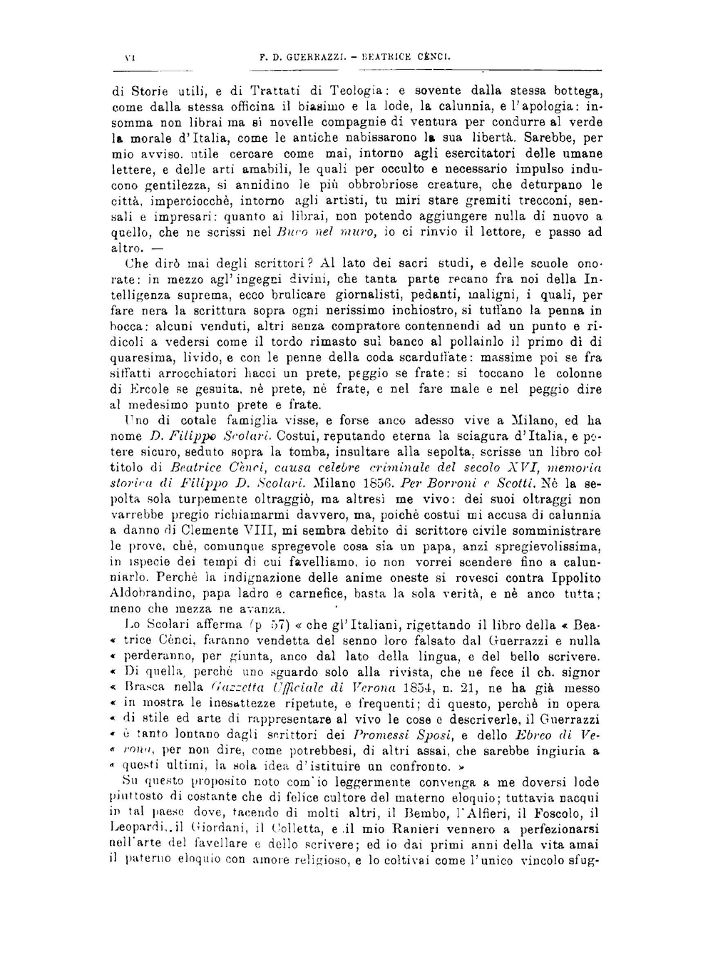 Beatrice Cènci: storia del secolo 16. con illus. di N. Sanesi | Francesco Domenico Guerrazzi