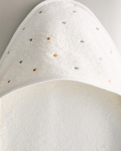 Zara Home Детское полотенце с капюшоном из хлопка, z amana biel, 80x80 см · 5650/423