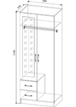 Софи (ДСВ) Шкаф двухдверный