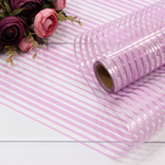Пленка В рулоне 10 м х 58 см "Полоска" (Сиреневый)