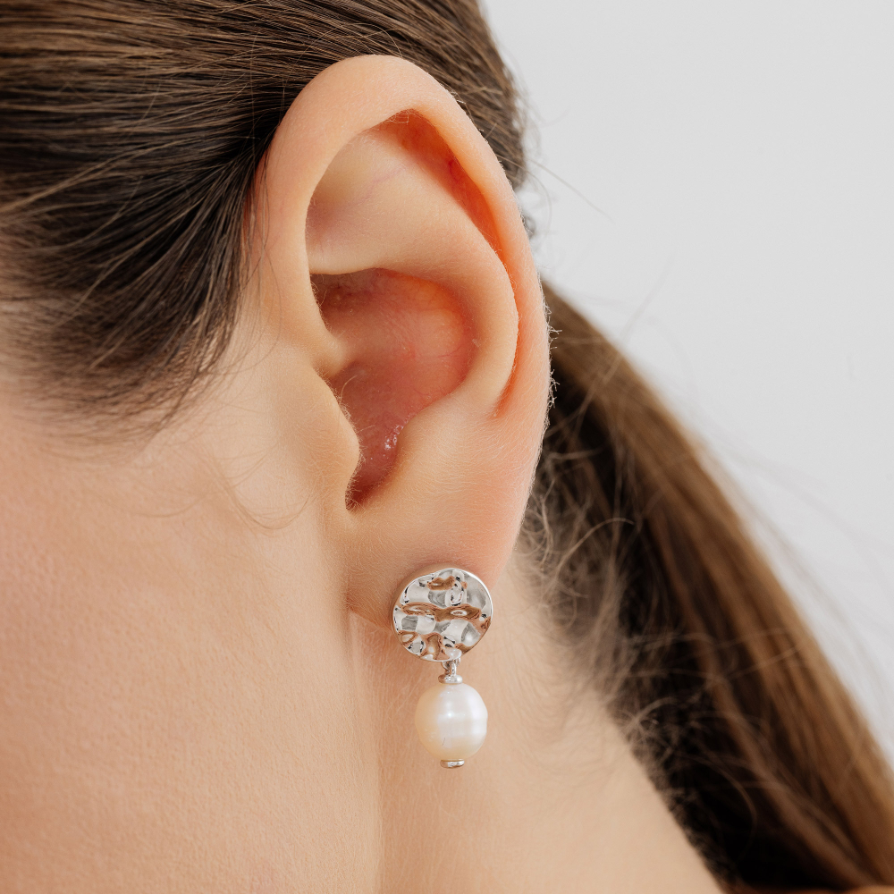 Серьги из серебра pearl