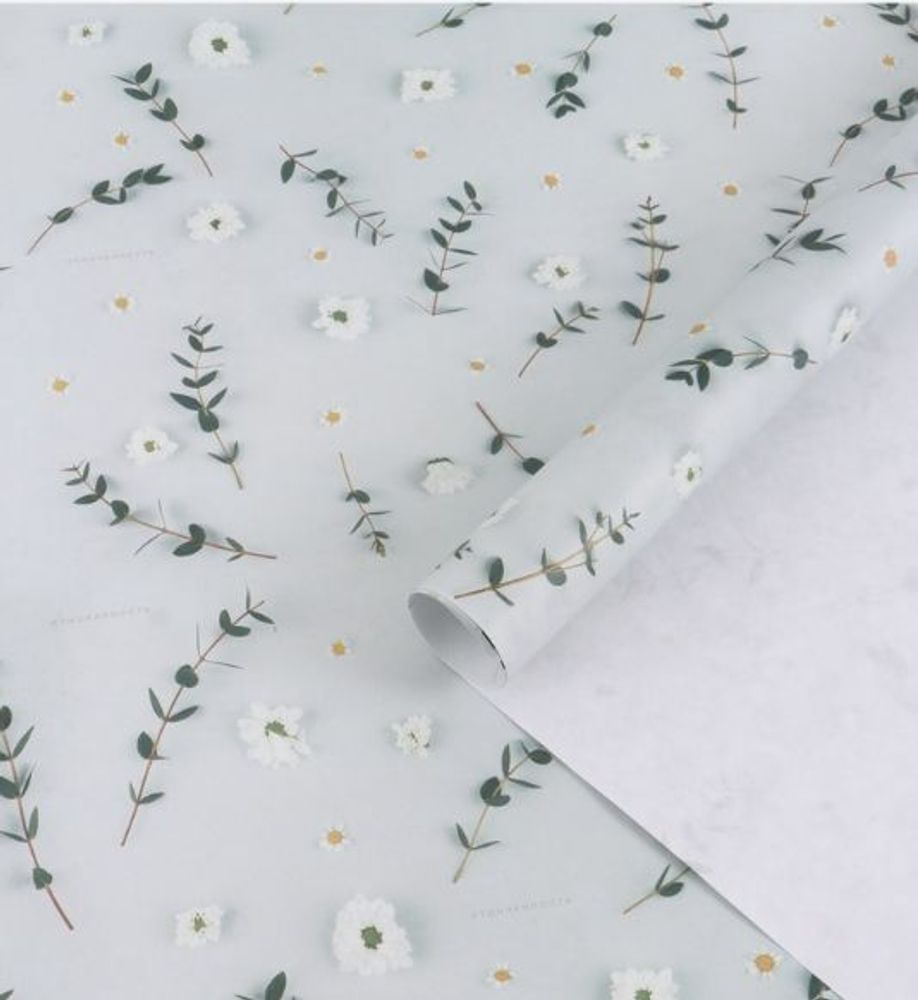 Бумага упаковочная "Цветы", 70×100 см