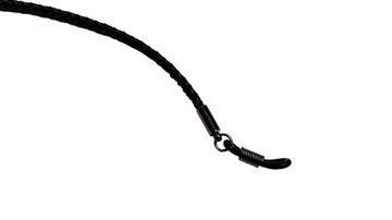 Шнурок для очков кожаный (чёрный), 60 см