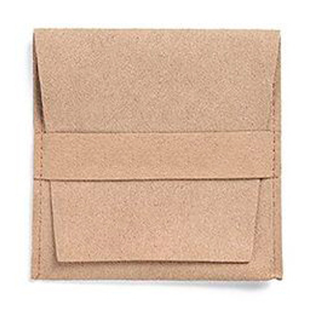 Мешочек-кармашек плоский упаковка под серьги и кольца 80×80 мм