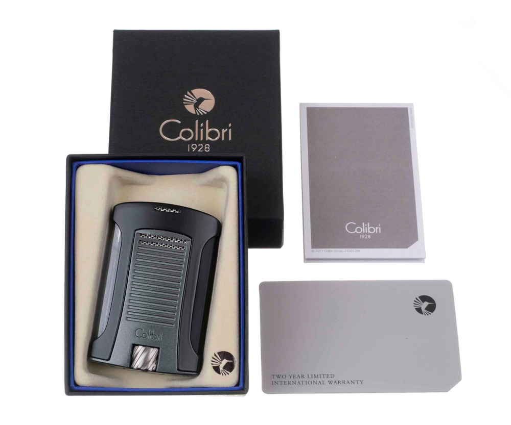 Зажигалка сигарная Colibri Daytona, черно-серая