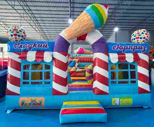 Коммерческий надувной батут «Мороженое 3», 5*5*3,5 м