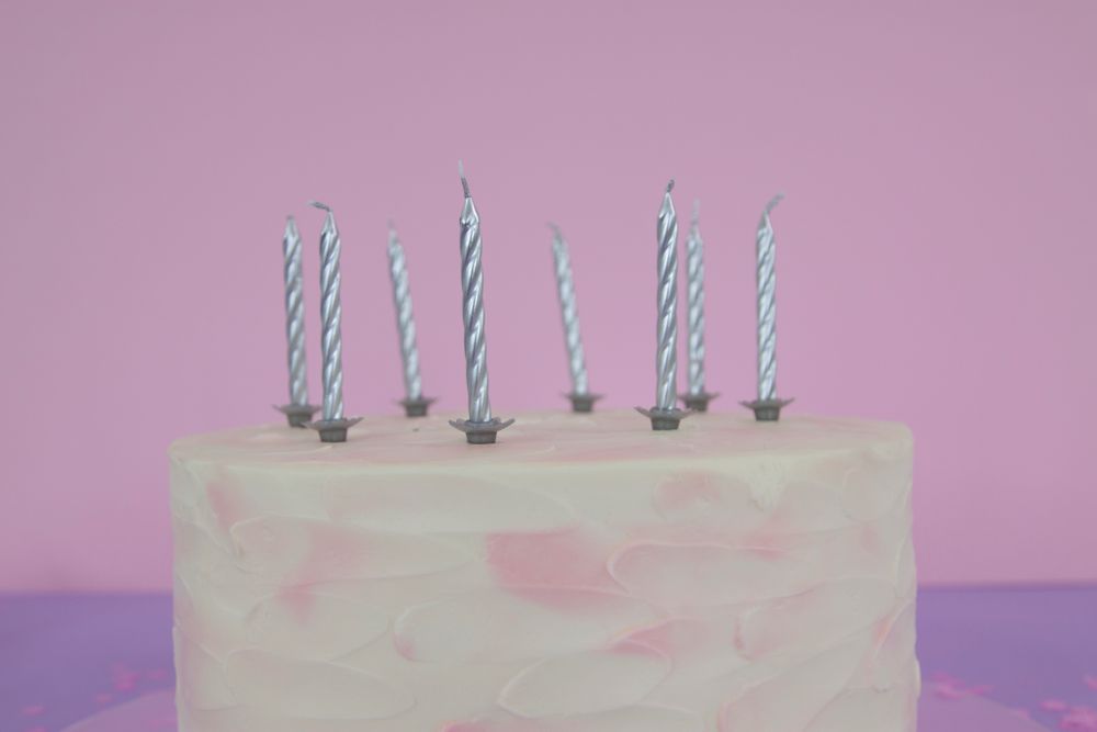 Свечи Серебро, Металлик, 6 см, 24 шт. с держат.