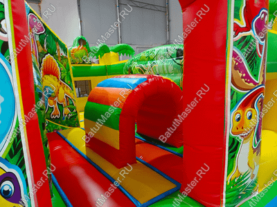 Коммерческий надувной батут "Парк динозавров" 5*5*2,8 м