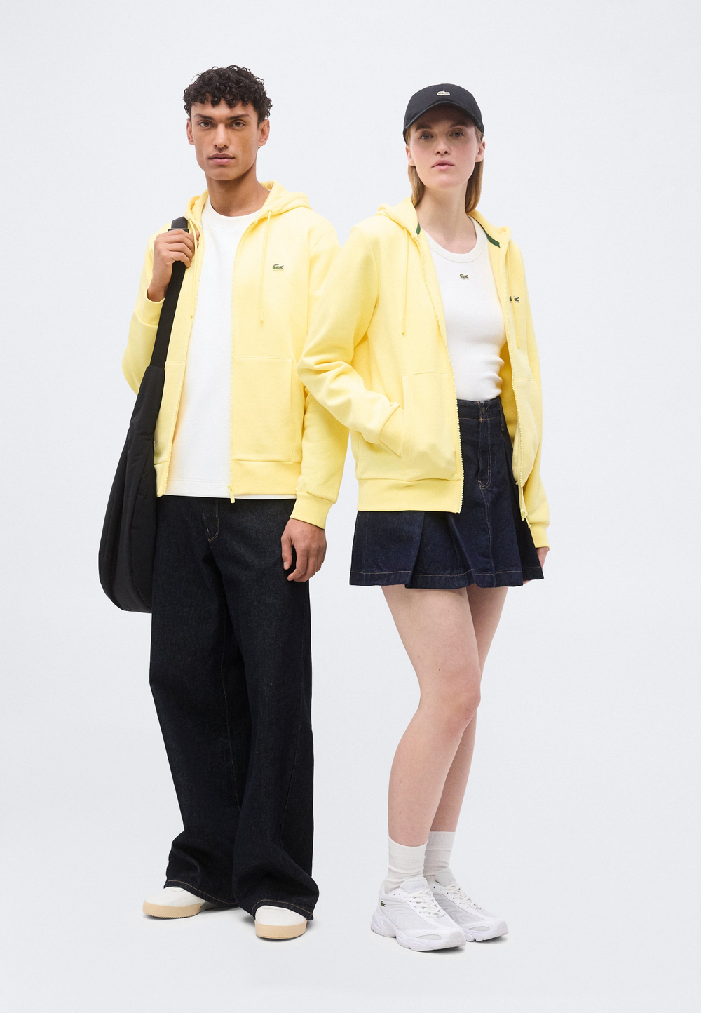 Lacoste Толстовка на молнии - Жёлтый