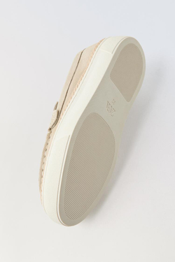 ZARA ЗАМШЕВЫЕ ЛОФЕРЫ, БЕЖЕВЫЙ