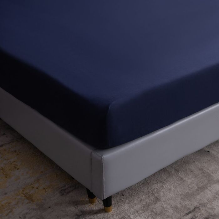 Комплект постельного белья на резинке Однотонный Сатин «Ночное небо»