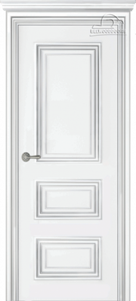 Дверь Палаццо 3/1 / Цвет Эмаль белый / Двери Belwooddoors