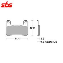 SBS 806DS-1 тормозные колодки передние
