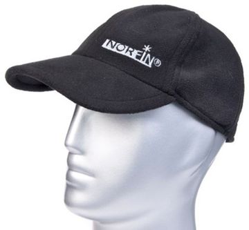 Шапка-бейсболка NORFIN Fleece Black 302787-B