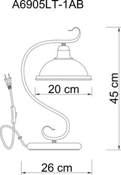 Декоративная настольная лампа Arte Lamp