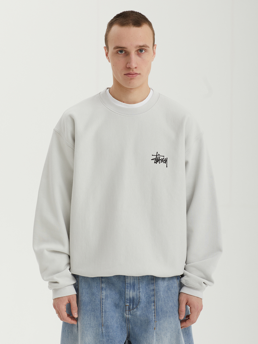 Мужская Толстовка Basic Stussy Crew