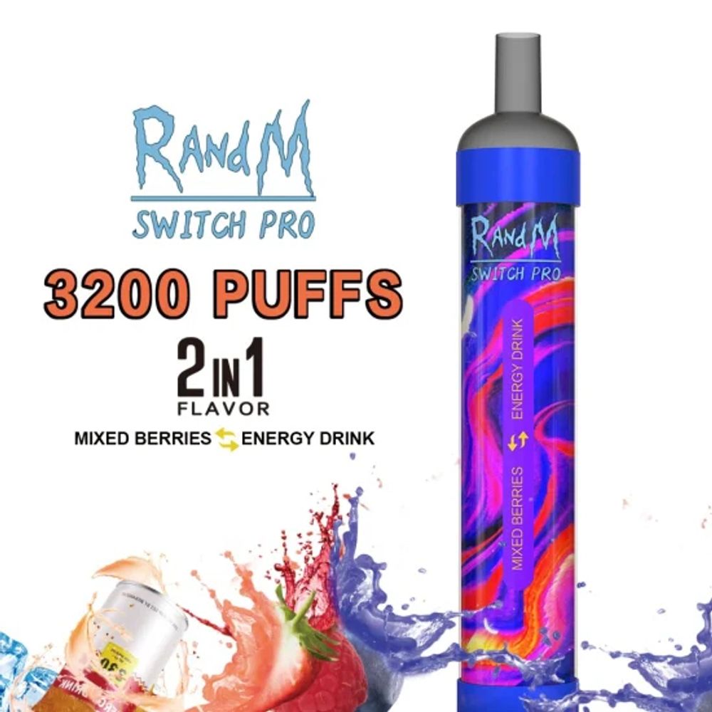 RANDM Switch Pro - Mixed Berries-Energy Drink (3200)