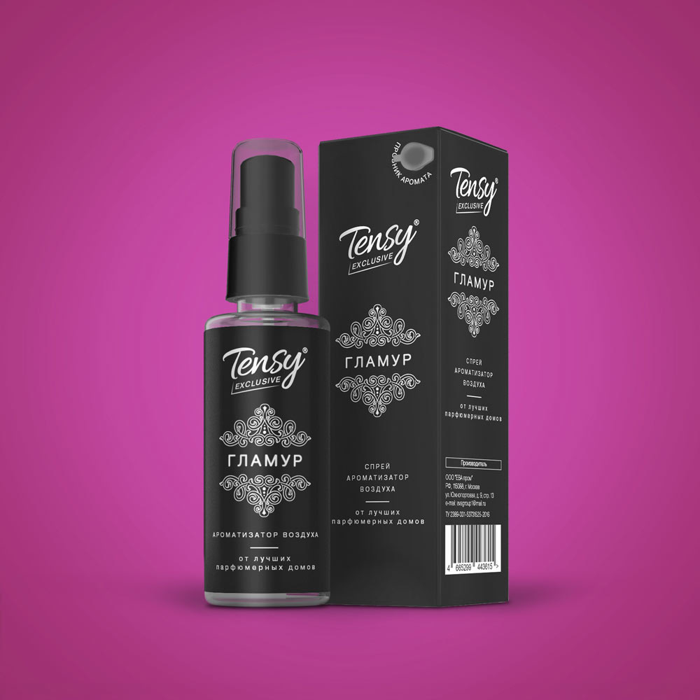 Ароматизатор "Tensy" спрей (эксклюзив) ГЛАМУР (20шт/бл)
