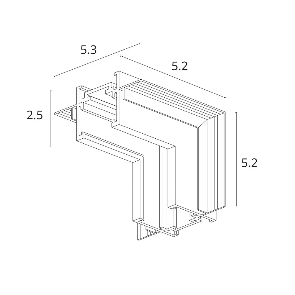 Коннектор угловой для встраиваемого шинопровода Arte Lamp
