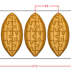 1094 | Форма для шоколадных изделий "Какао боб пазл" (275*175 мм)