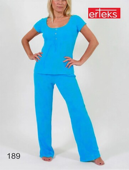 189М голубой костюм женский