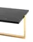 Журнальный столик Tob 109х66 см, черный мрамор, золото