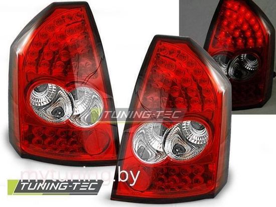 Задние фонари red white led для Chrysler 300C