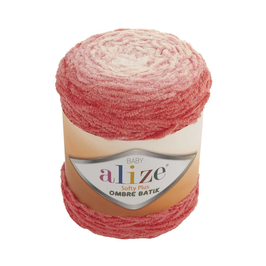 ALIZE "SOFTY PLUS OMBRE BATİK", 100% микрополиэстер, 500 гр. 600 м, Красный