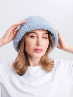 Панама теплая из шерсти мериноса, светло-голубая, SilverFox