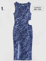 Платье для девочки летнее с вырезом