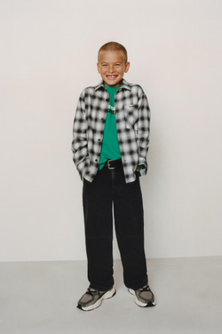 ZARA ФУТБОЛКА С РЕЛЬЕФНЫМ ПРИНТОМ, ЗЕЛЕНЫЙ